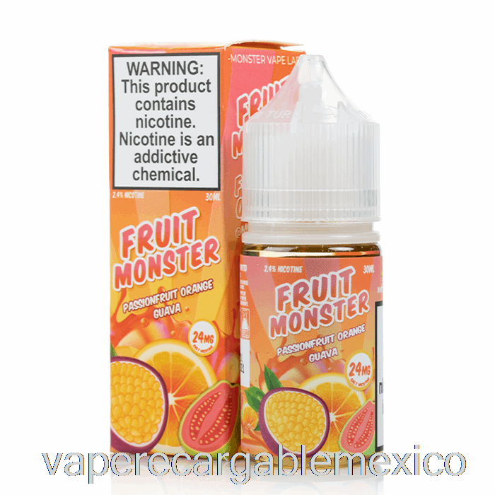 Vape Recargable Maracuyá Naranja Guayaba - Sales De Monstruo De Fruta - 30ml 24mg